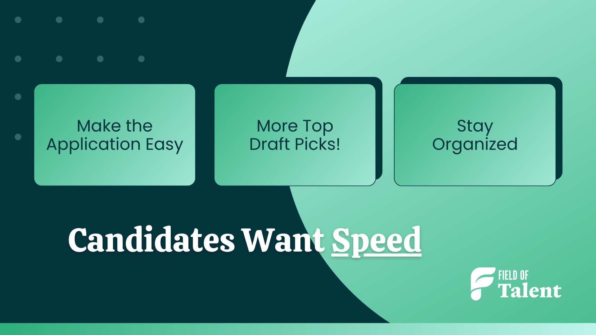 Job Candidates Want a Fast, Efficient Process