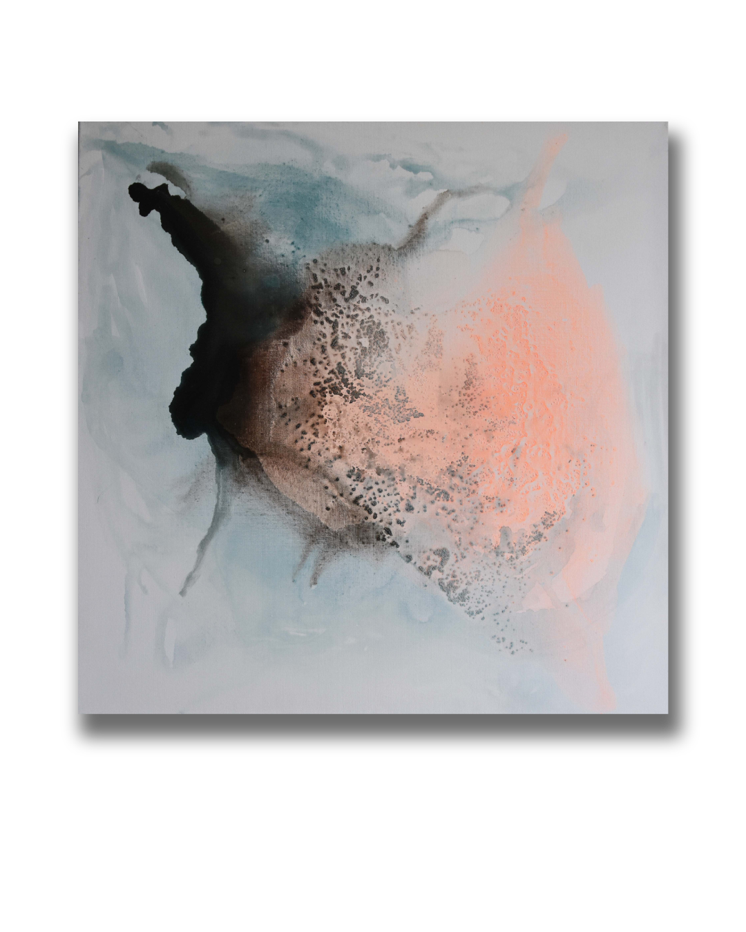 AMBER ASHES | 80x80cm