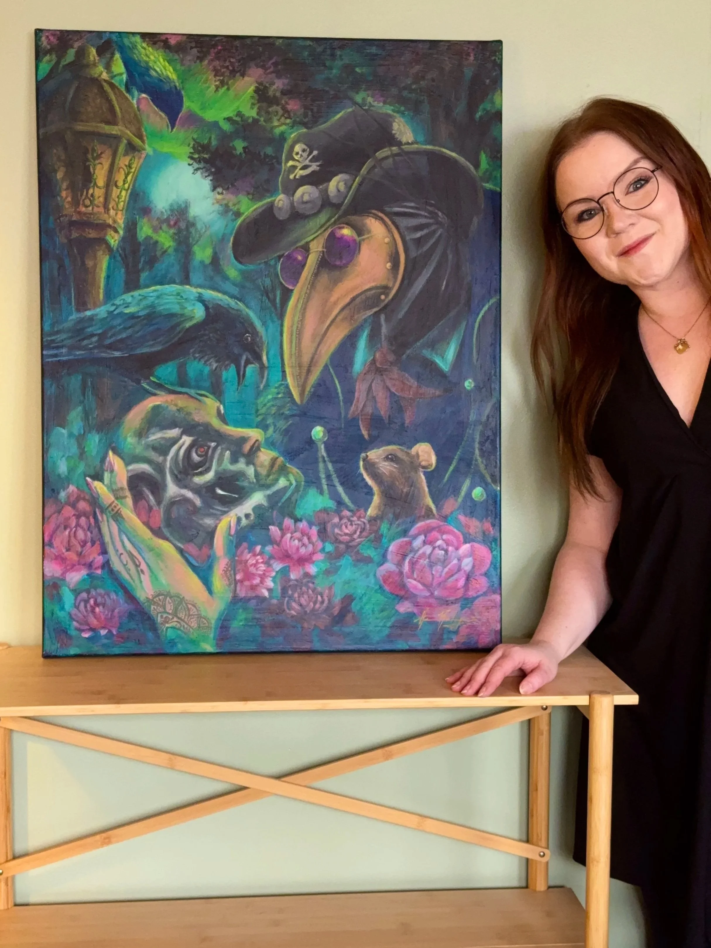 Garden of Legends - Acrylic painting by Henna Rantakangas