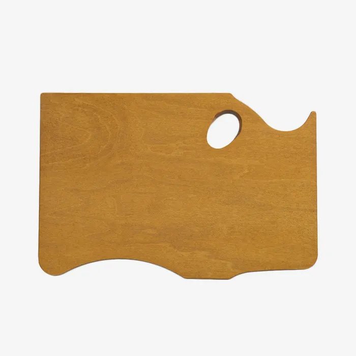 New Wave Highland Finished Wood Palette - Held in Left Hand
