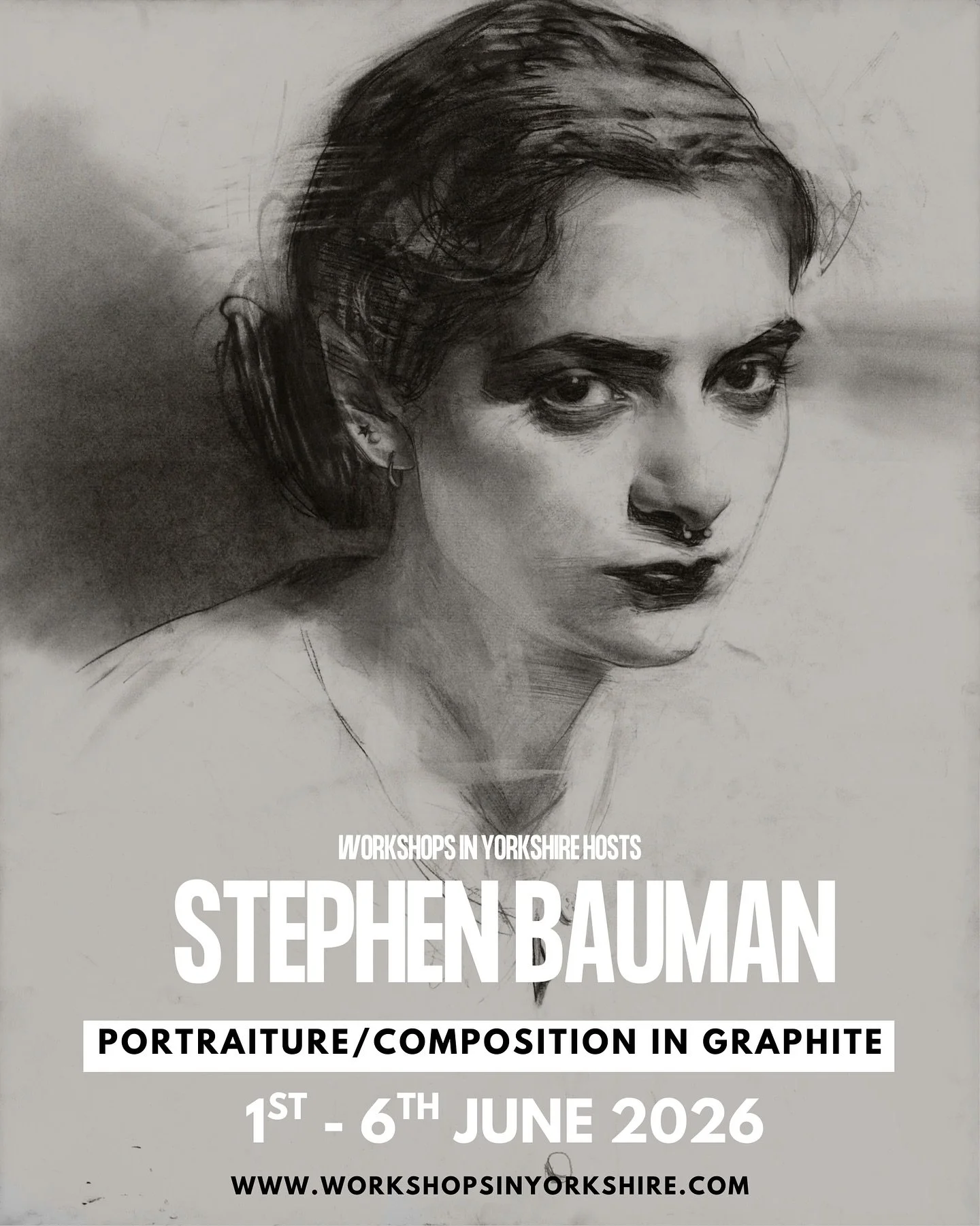 🚨 Stephen Bauman is coming to WIY! 🙌🏼 🚨 

Our first ever 6 day workshop - all in graphite! Can&rsquo;t wait!! 

Any students, even those with strong observational skills, struggle to use what they see to its greatest potential- shaping their draw