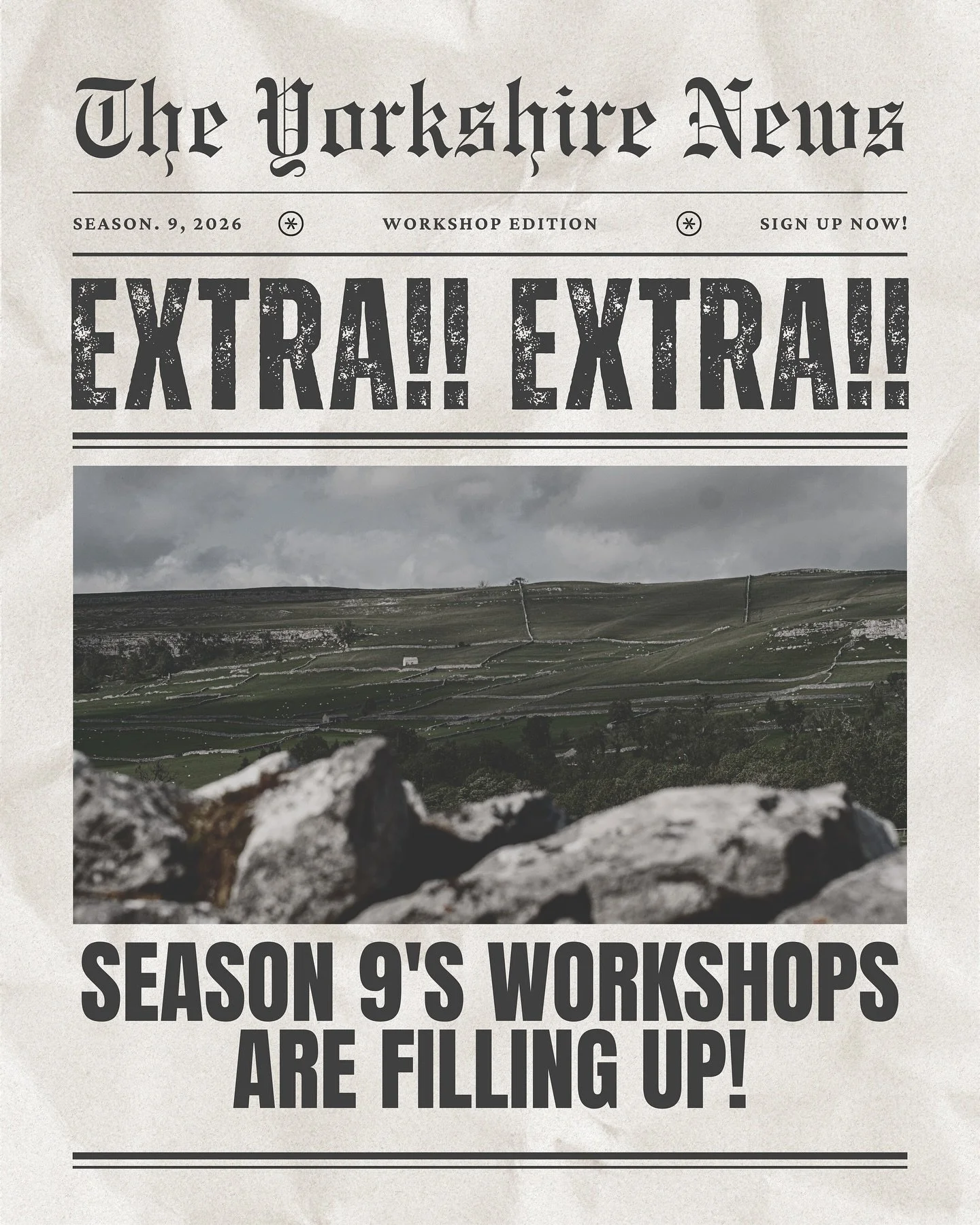 ⚡️SIGN UP NOW TO AVOID DISAPPOINTMENT! ⚡️

We&rsquo;re back after a really great trip with our friends over in the States&hellip; and I&rsquo;ve been going through the spreadsheets this morning. 😱 2 Sold Out workshops, 6 are almost full &amp; plenty