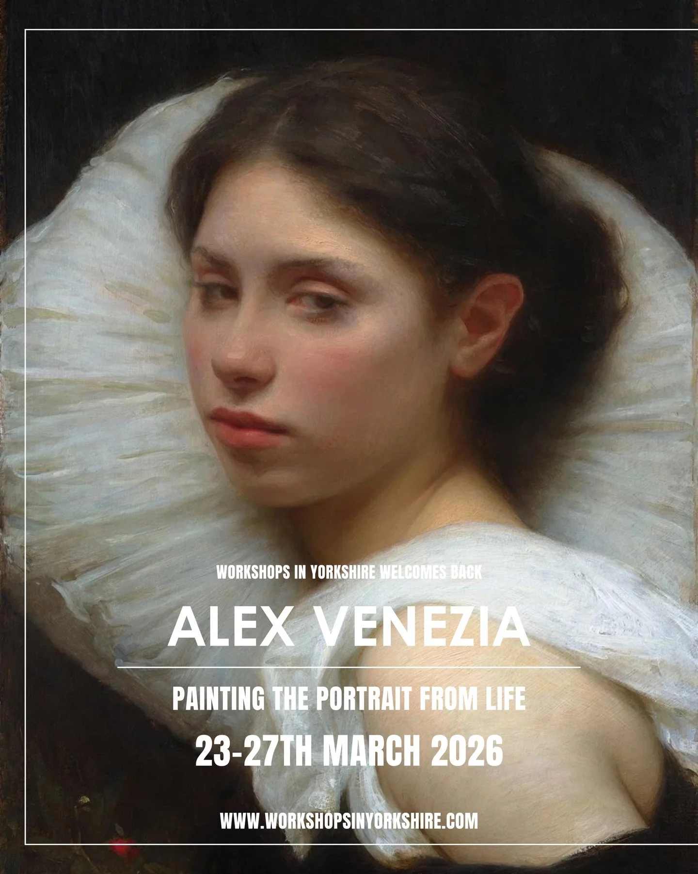 💫 ALEX VENEZIA IS COMING BACK TO YORKSHIRE! 💫 

When your good friend @alexjvenezia calls to say he can teach with you in March, you say YES! 🙌🏼 

In this workshop, Alex will demonstrate his step-by-step approach to painting the portrait from lif