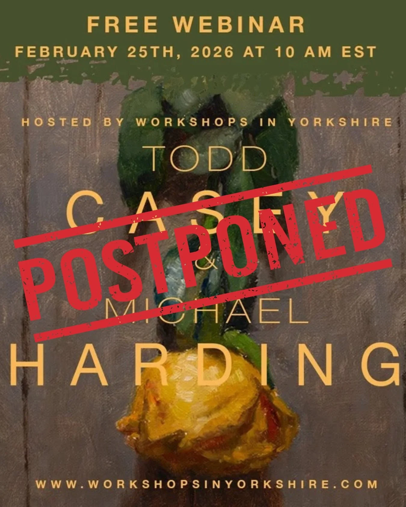 Due to the snow, meaning our lovely friend @toddmcasey is stuck in Dublin ☘️ So&hellip; we will reschedule a date and you&rsquo;ll all be the first to know.

Those who have signed up, we will email you with the new date and time as soon as we have it