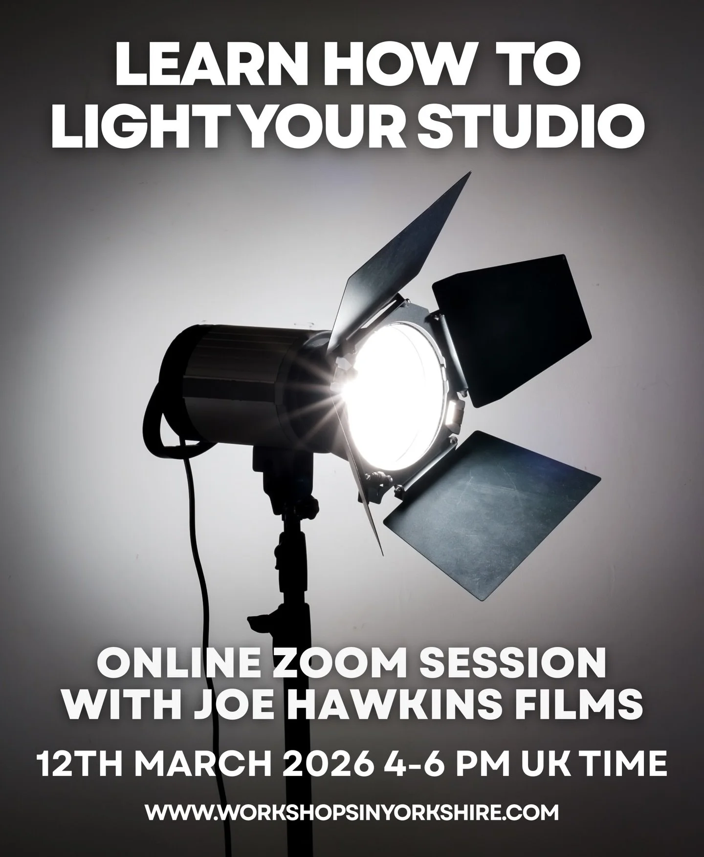 Our next live stream with @joehawkins_films is this week! 🎬 

Are you signed up yet? Replay for two years! 

In this session, Joe will be sharing exactly how artists can light their studio and film their work properly &mdash; without spending a fort