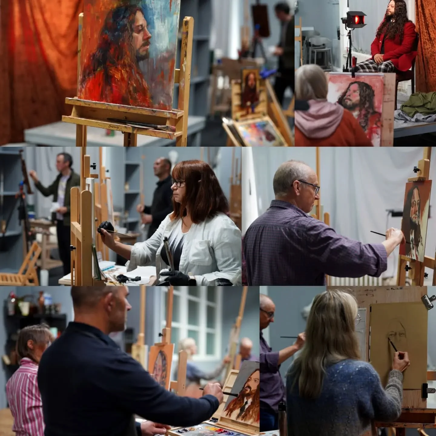 We had a great time painting/ drawing today with @midnightvipers Jordan posing for us.

Thank you to all who came for the great atmosphere and conversation.

The next session will be Classical Portrait with Luke Thompson on 19th September.

Next Cont