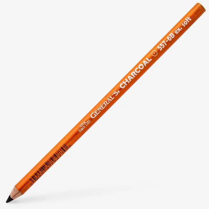 General Pencil Company: Charcoal Pencil - 6B Extra Soft