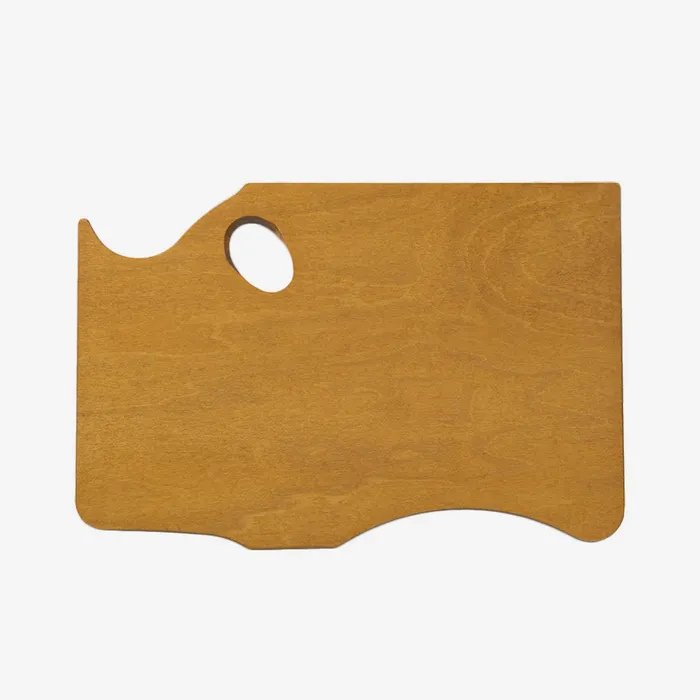 New Wave Highland Finished Wood Palette - Held in Right Hand
