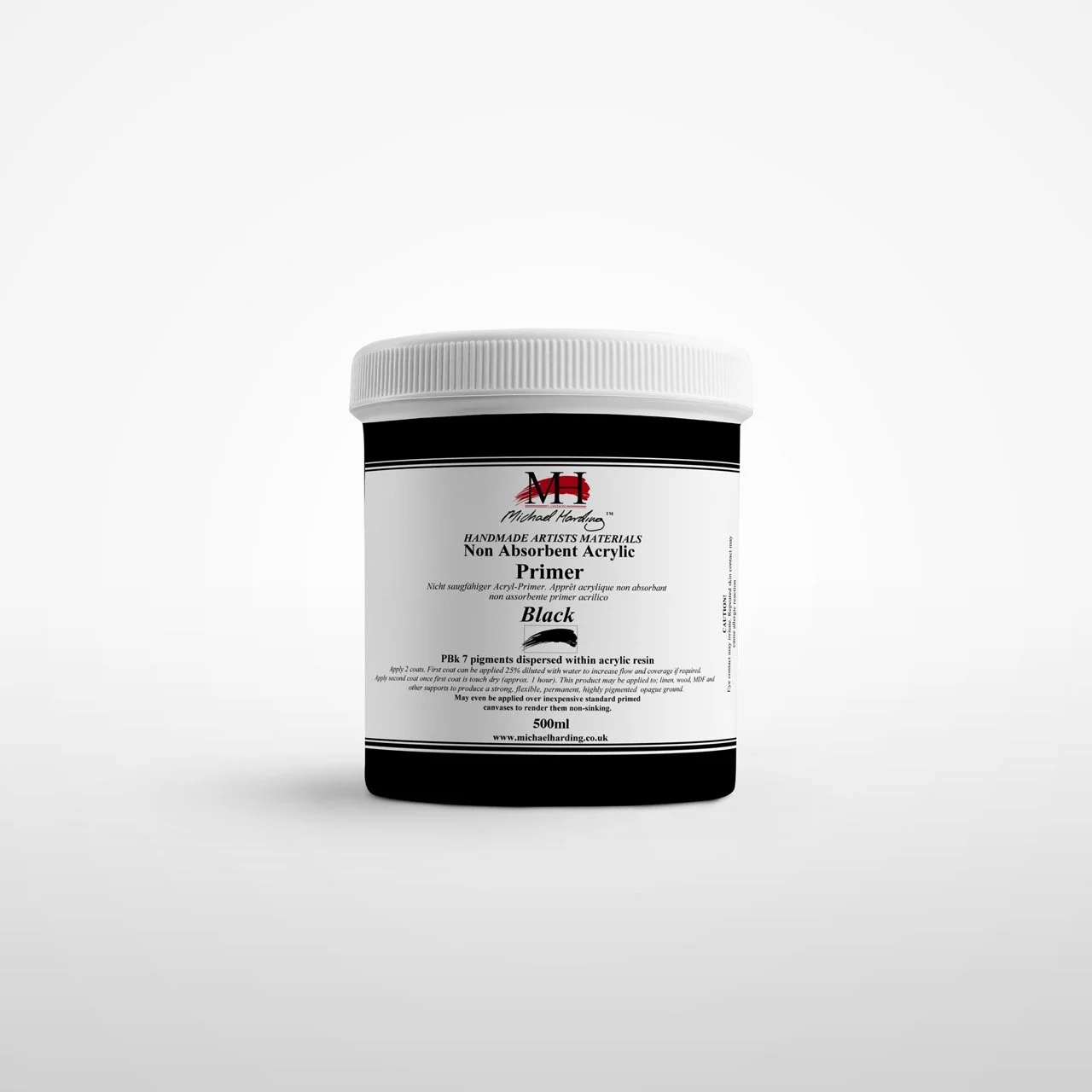 Michael Harding Non-Absorbent Acrylic Primer 500ml - Black