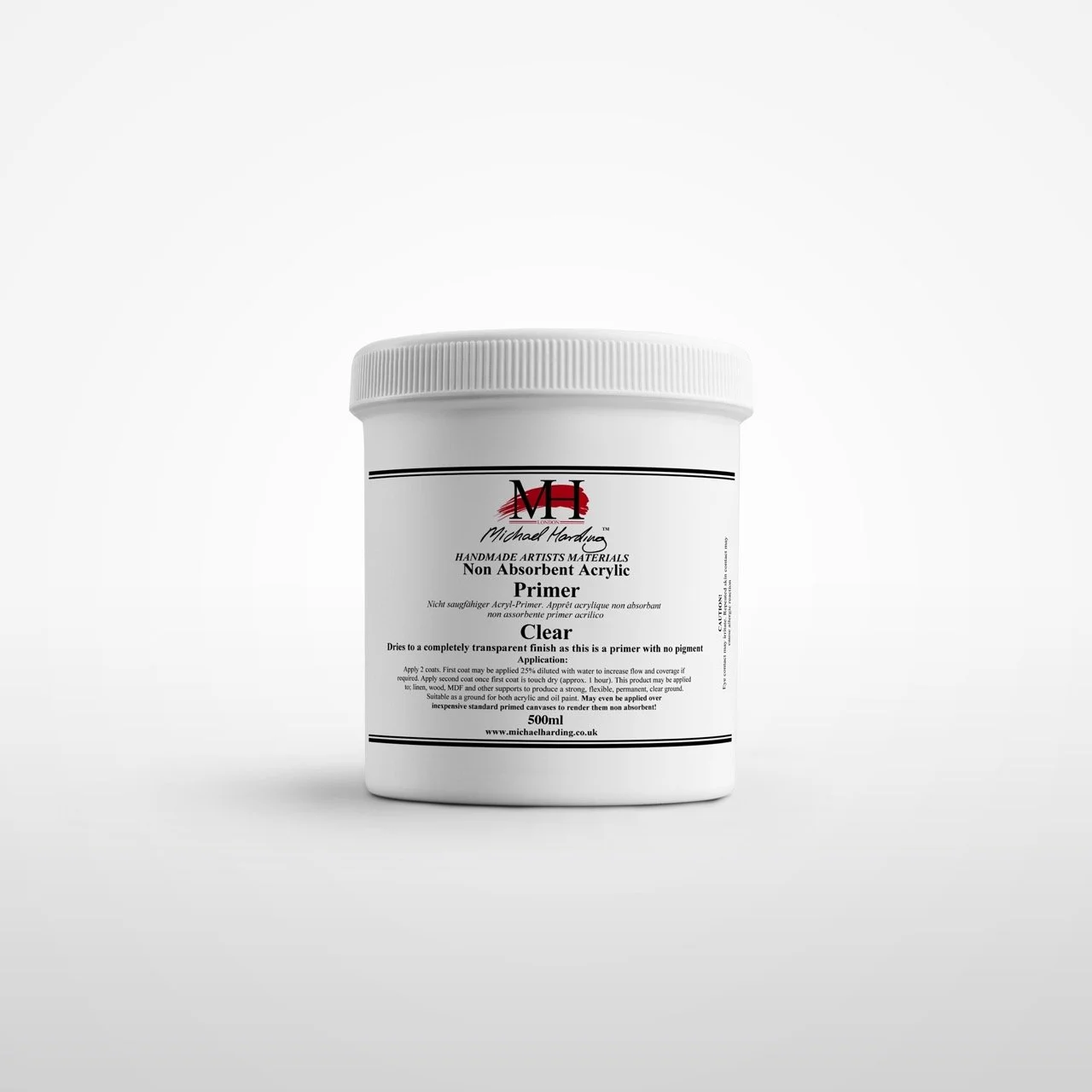 Michael Harding Non-Absorbent Acrylic Primer 500ml - Clear