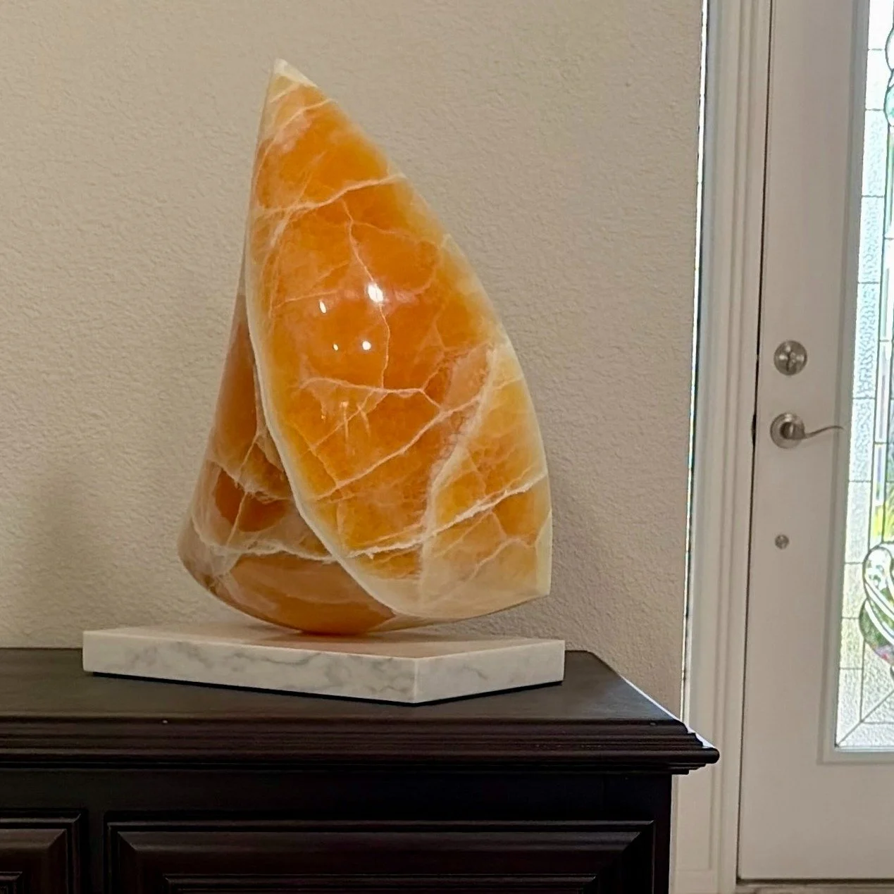 SAIL has found its new home in Florida.

I&rsquo;m grateful for such a patient customer who gave me the time needed to prepare this sculpture for a safe journey across the country.

Because SAIL is mounted on a single steel pin to create its floating