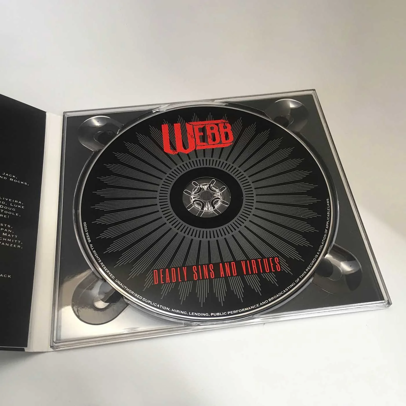 Silkscreen-printed CD