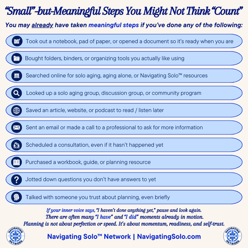 Meaningful planning steps