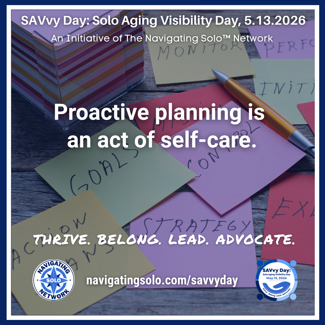 Proactive planning is an act of self-care.
