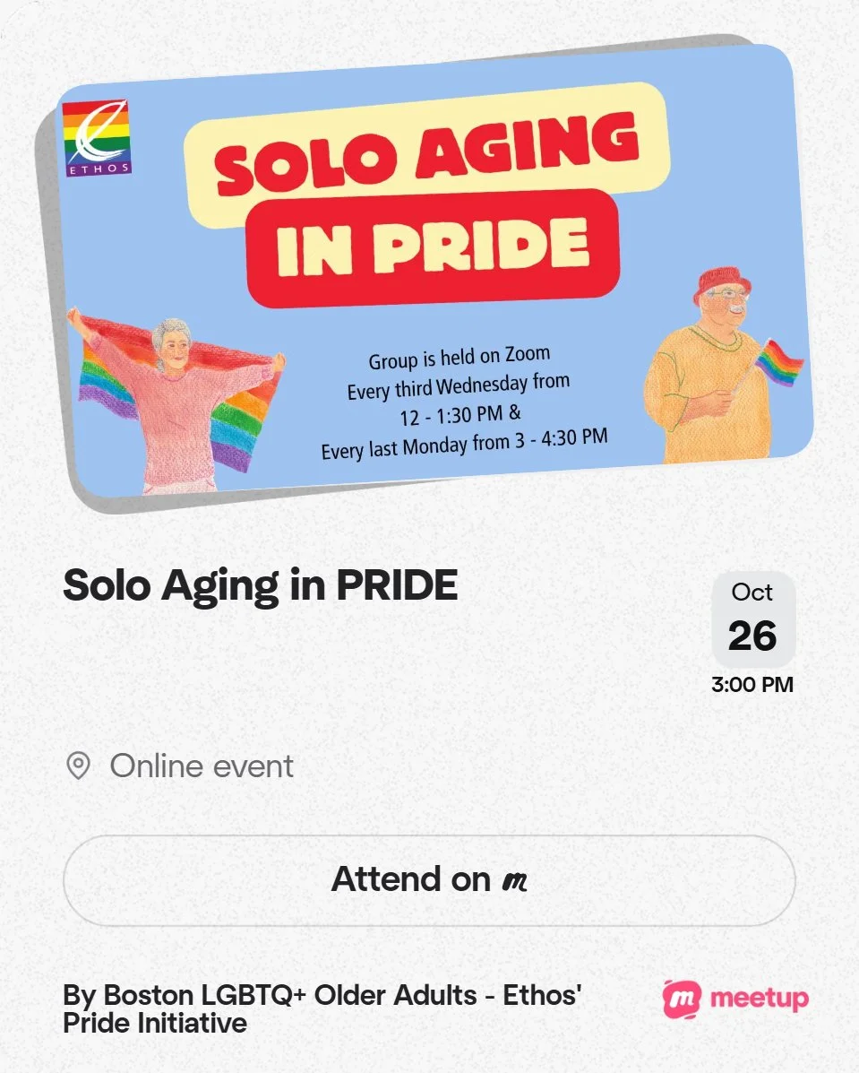Boston LGBTQ+ Older Adults - Ethos' Pride Initiative