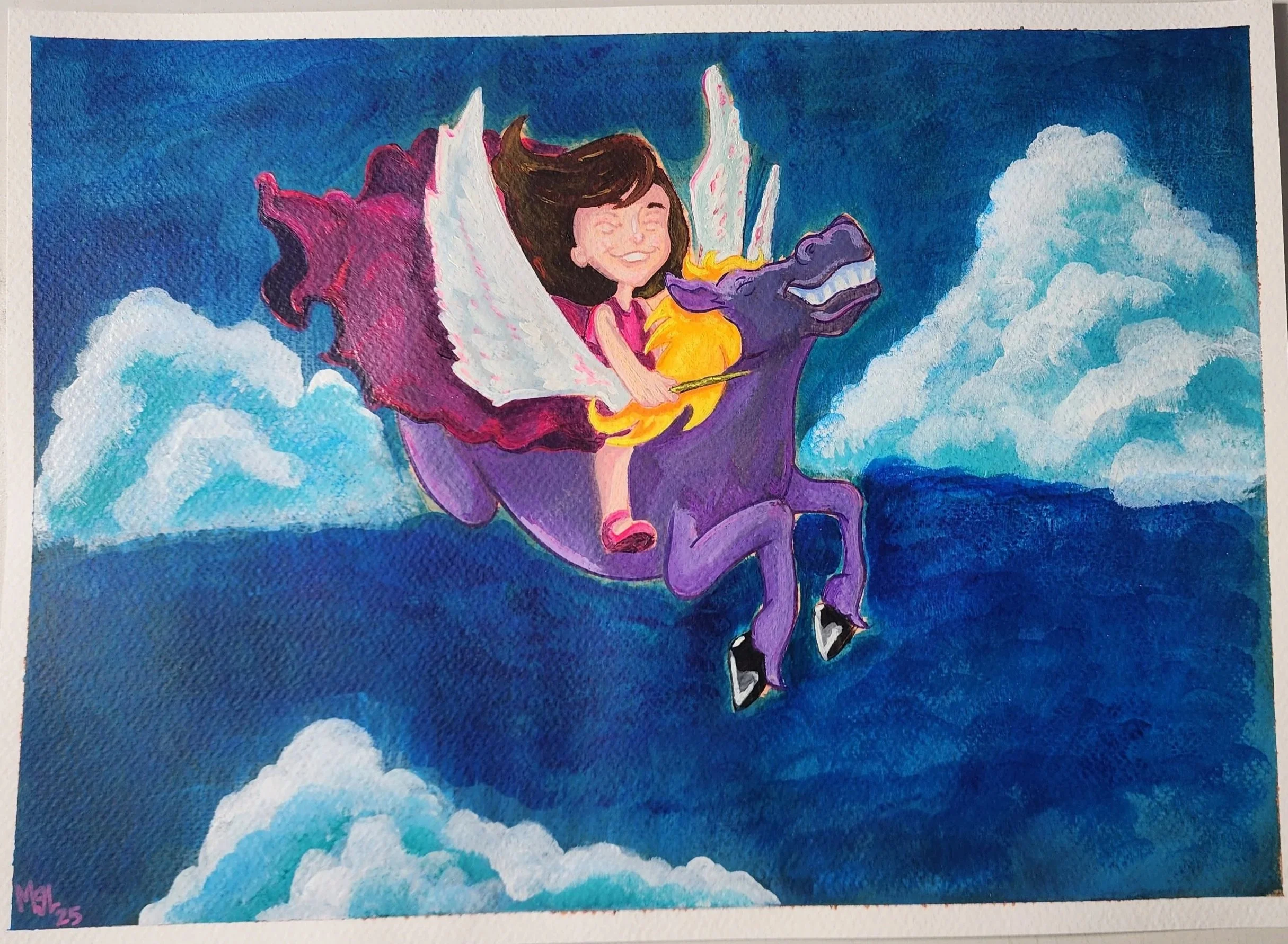 11x15 Gouache/Acrylic