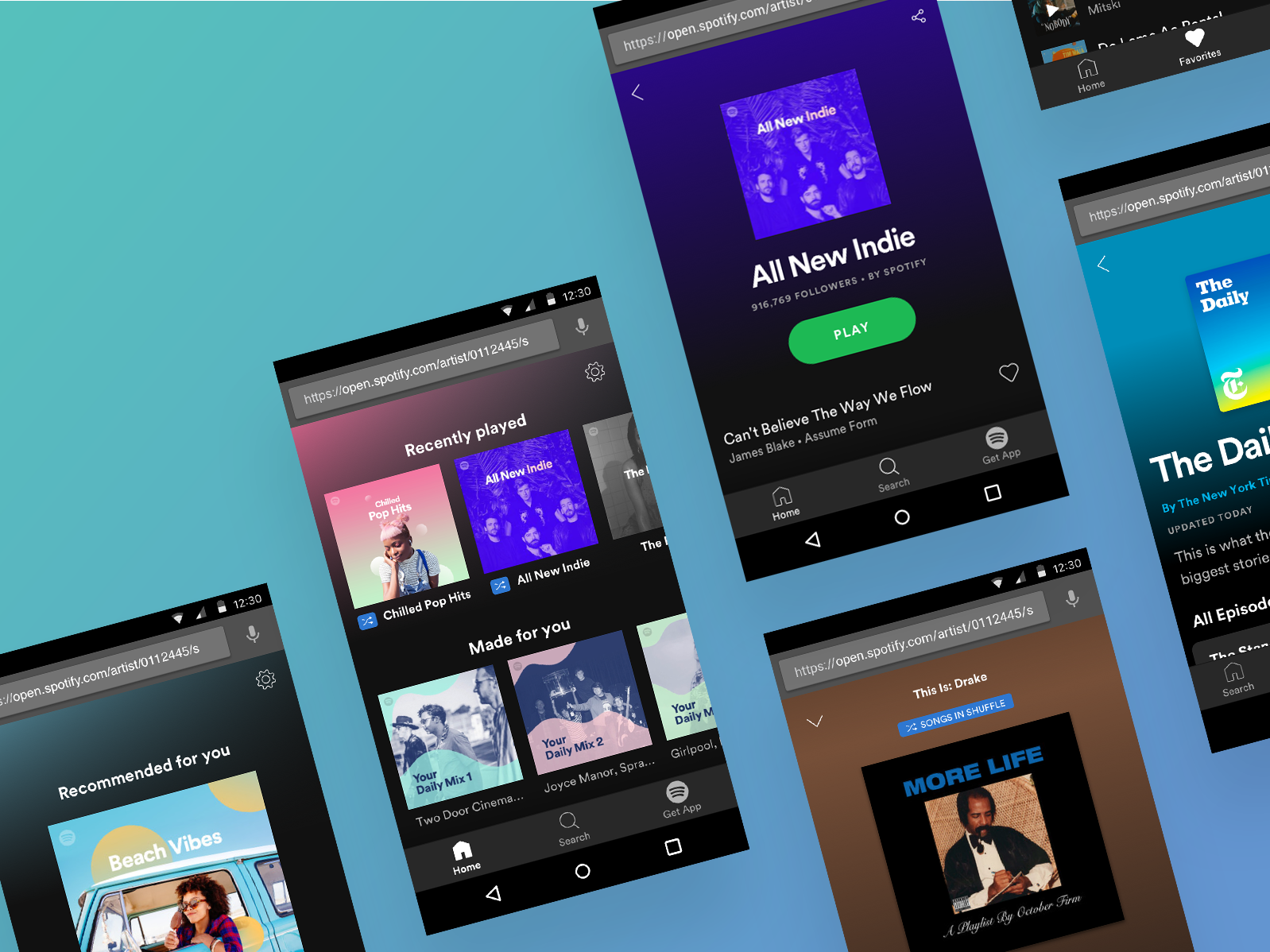 Spotify Mobile Web Player — Alexandria Goree