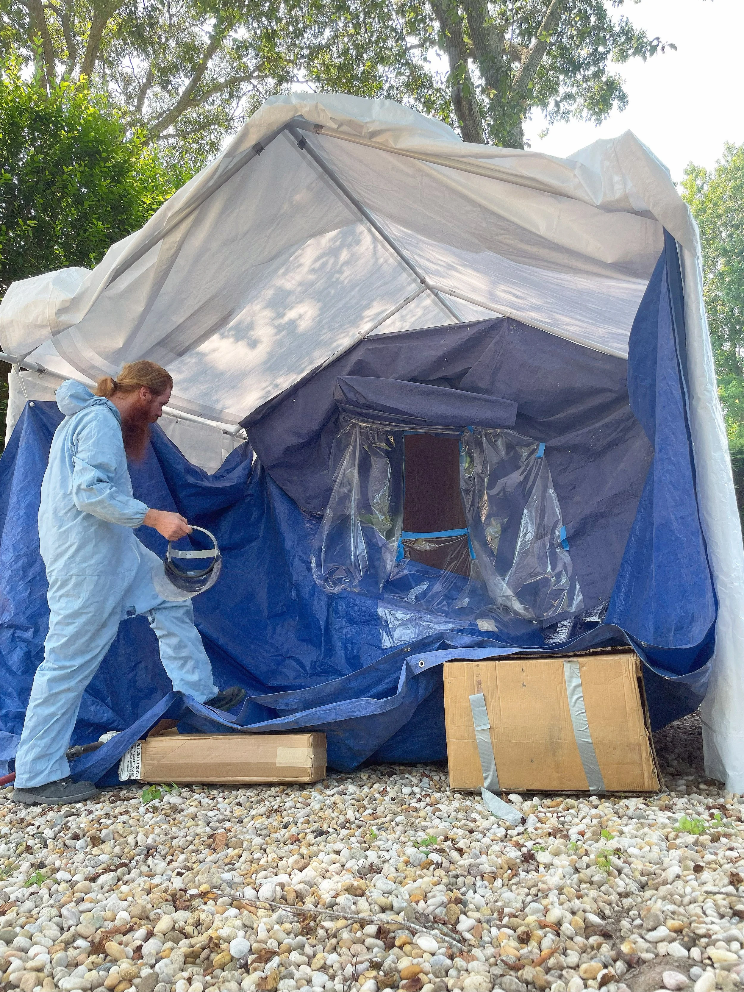 BLAST-CLEANING PERFORMED ON SITE