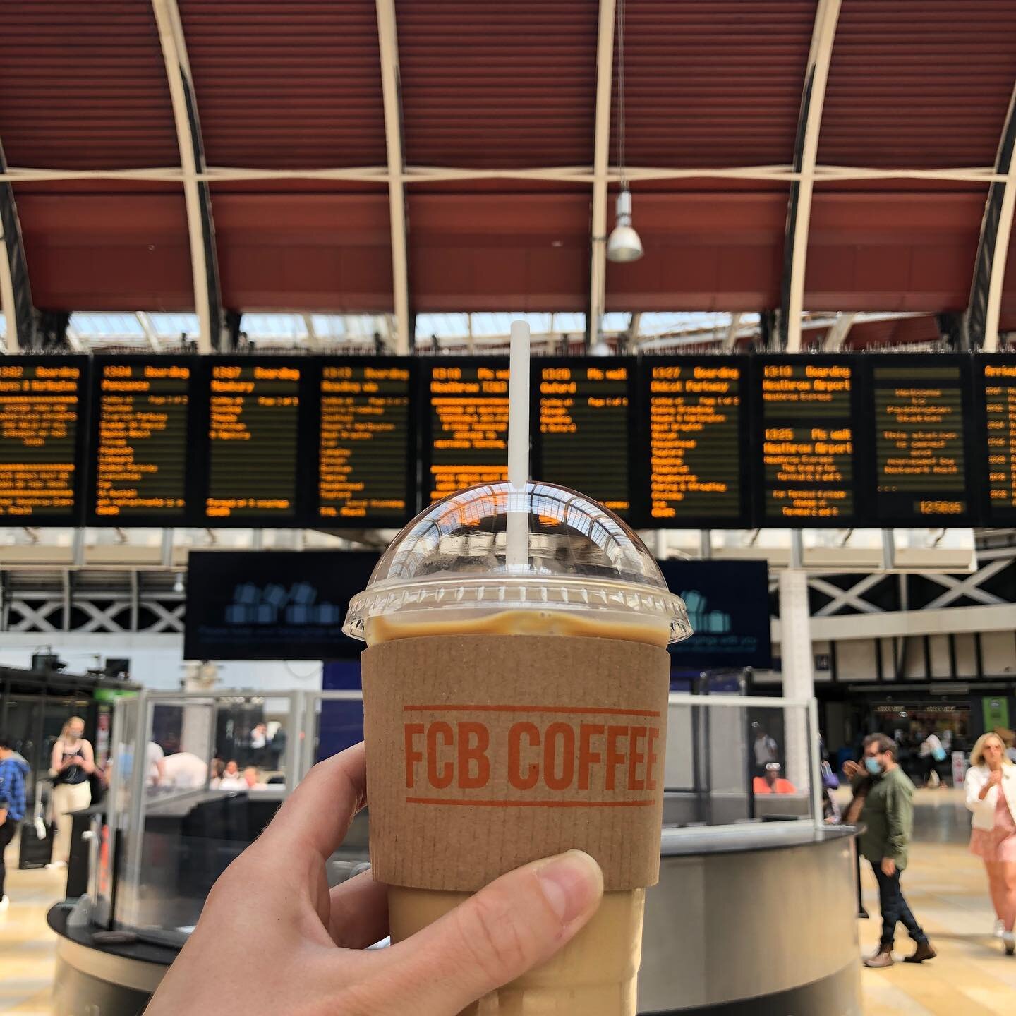 The best companion for any train journey wherever you are travelling. 

We have been open in Paddington for a week now, if you haven&rsquo;t popped in to say hi yet please do. 

#coffee #paddington #travel #icedlatte