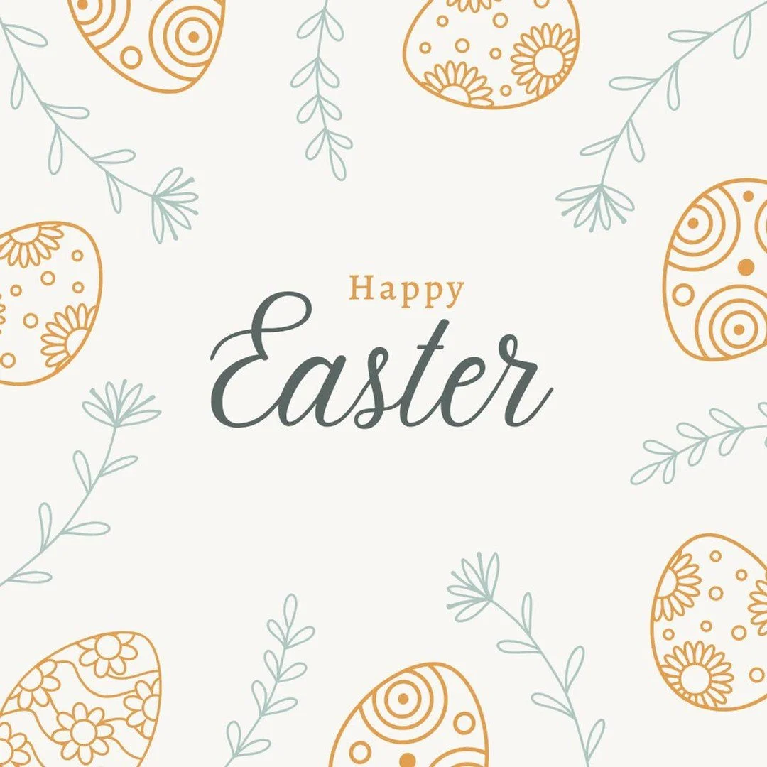Happy Easter! Today we celebrate hope, renewal, and the joy of new beginnings. He is risen, and because of that, we have every reason to rejoice!