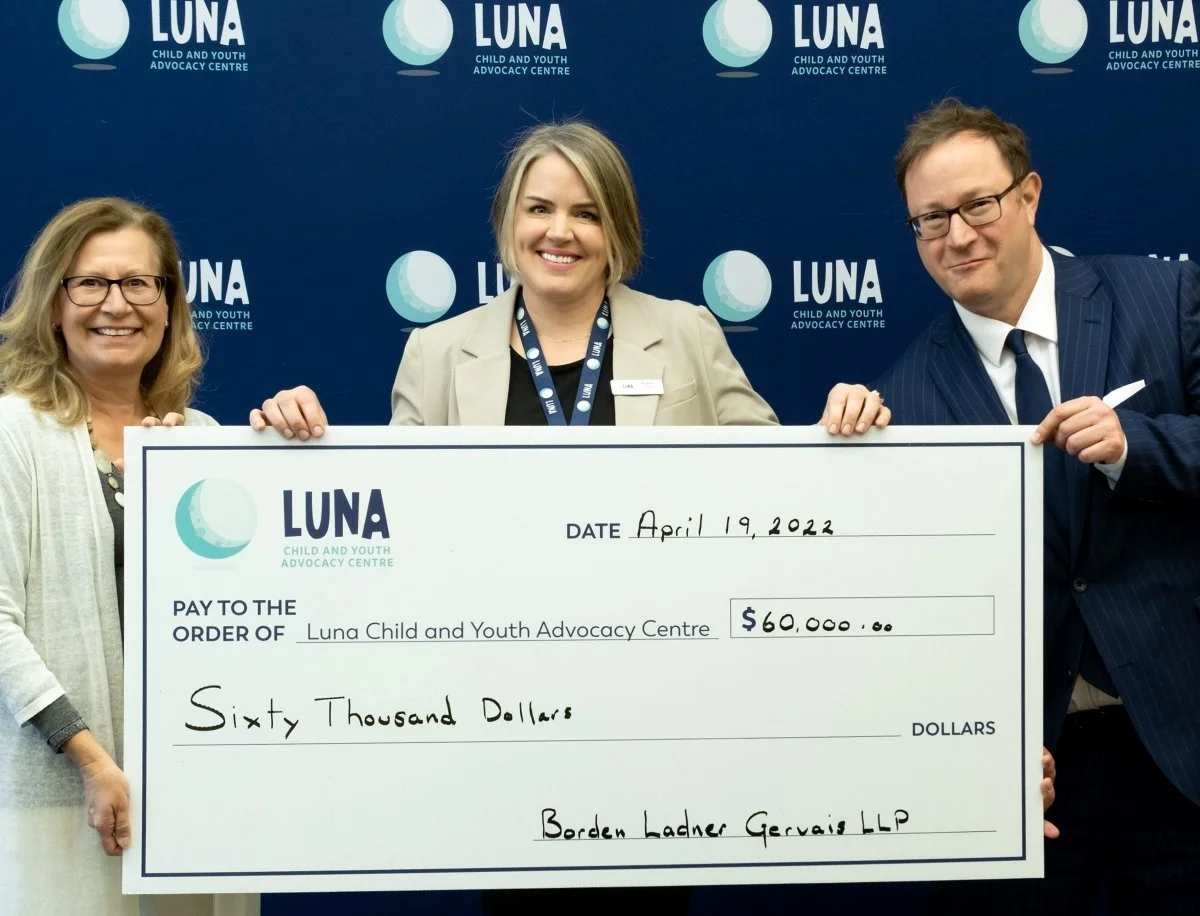 Donor Highlight Borden Ladner Gervais LLP Luna Child & Youth Advocacy Centre