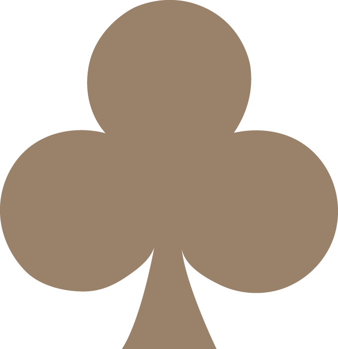 A club, one of Elena Lee's signature brand icons.