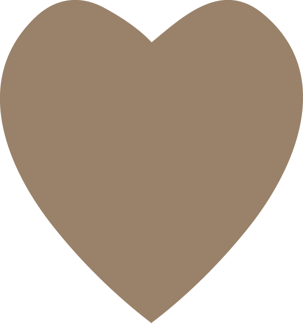 A heart, one of Elena Lee's signature brand icons.