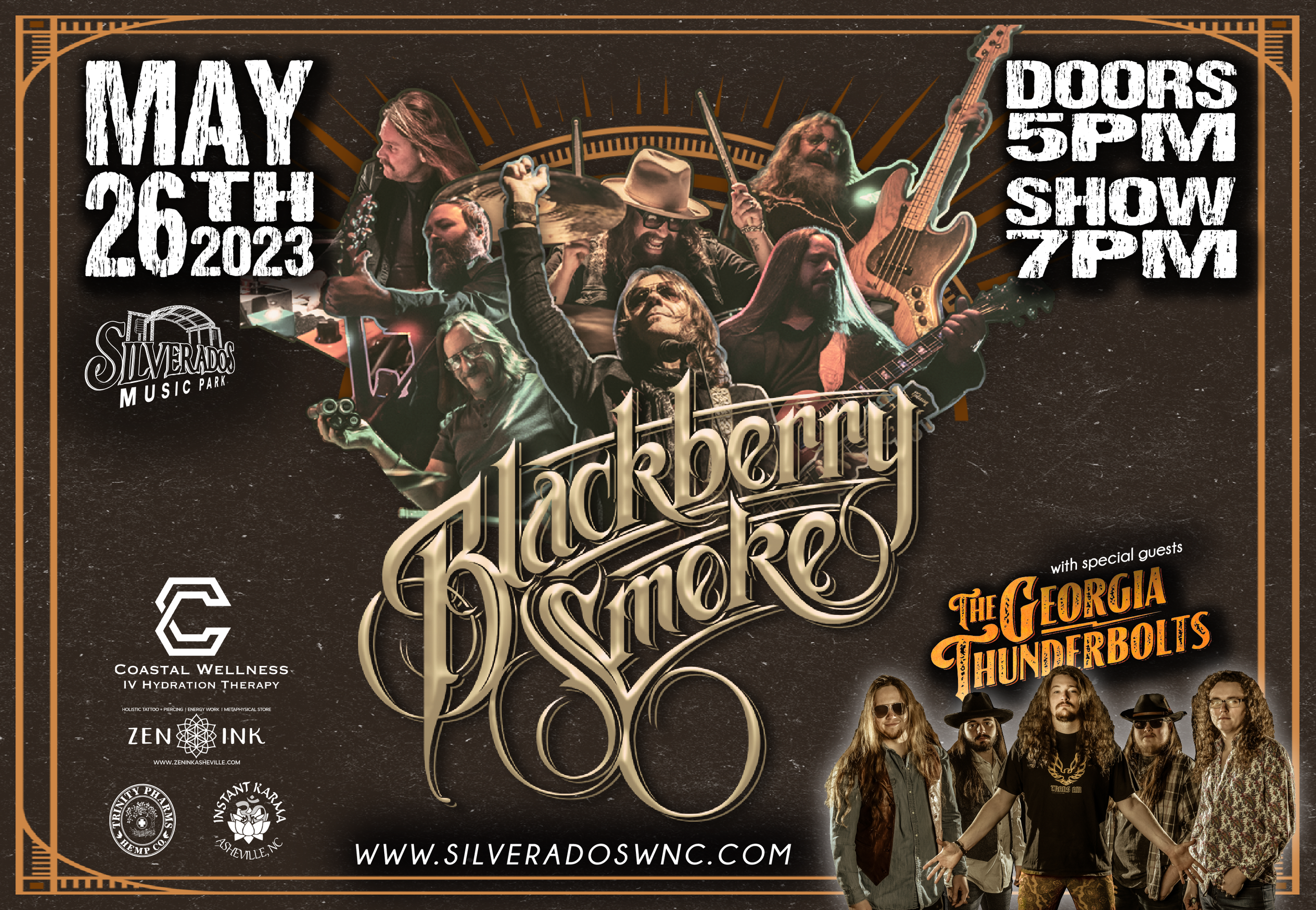 Blackberry Smoke: Live in Concert with Special Guest The Georgia  Thunderbolts — Silverados