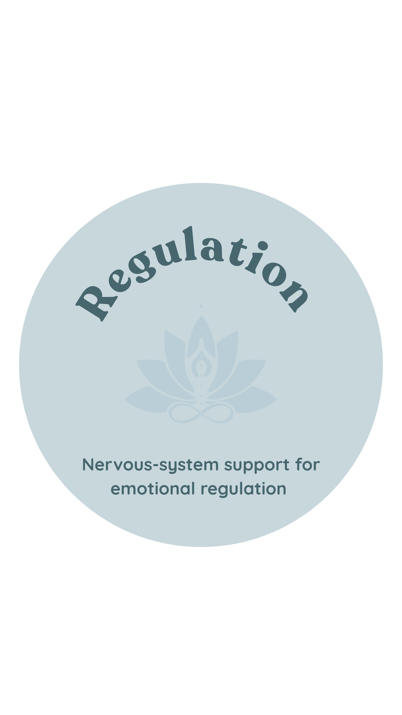 A light blue circular design with the word 'SELF' at the top, a lotus flower symbol in the center, and the words 'Embodied Presence' at the bottom.