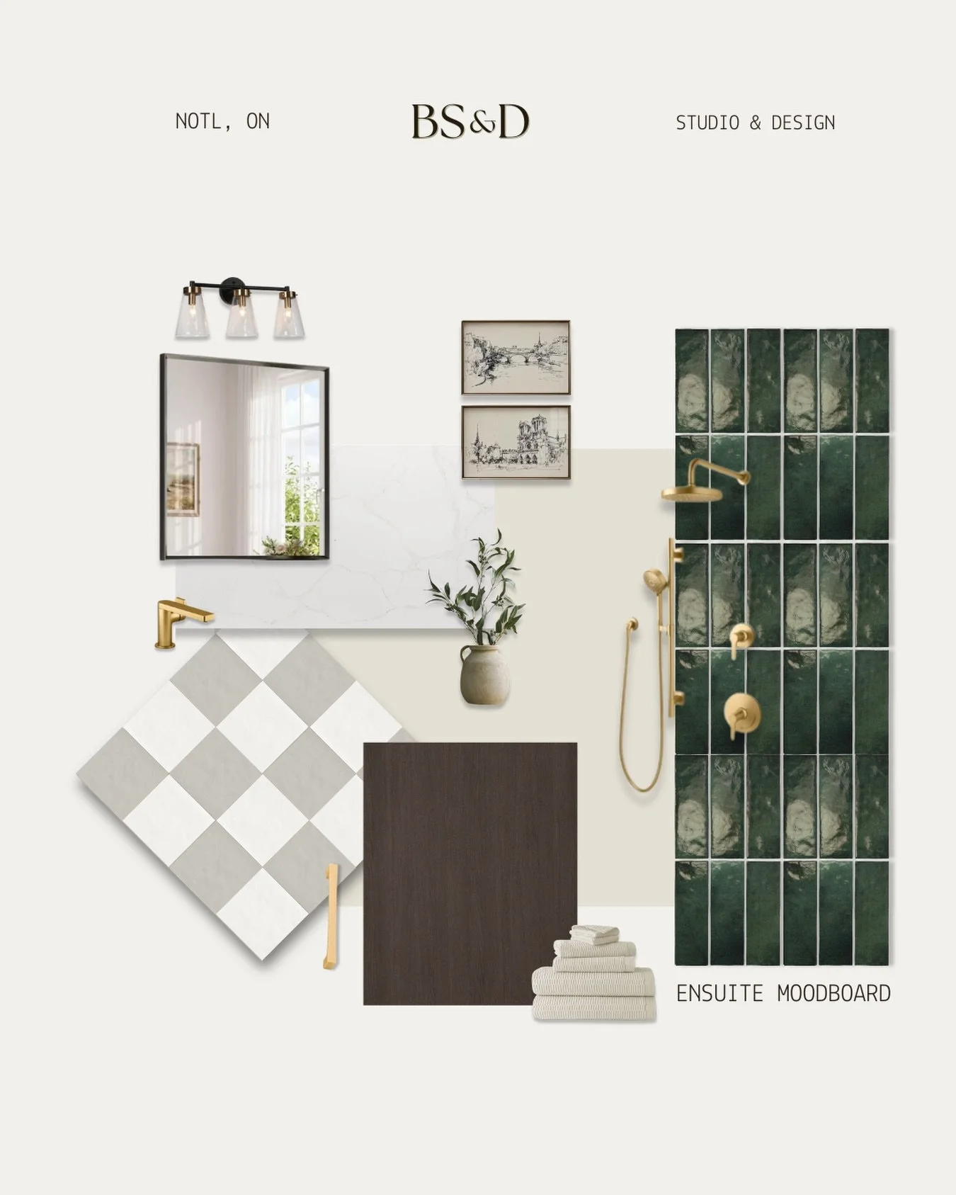 Timeless &amp; Refined 

#bluetickstudiodesign #moodboards #bathroominspiration #classicdesign #bathroomreno