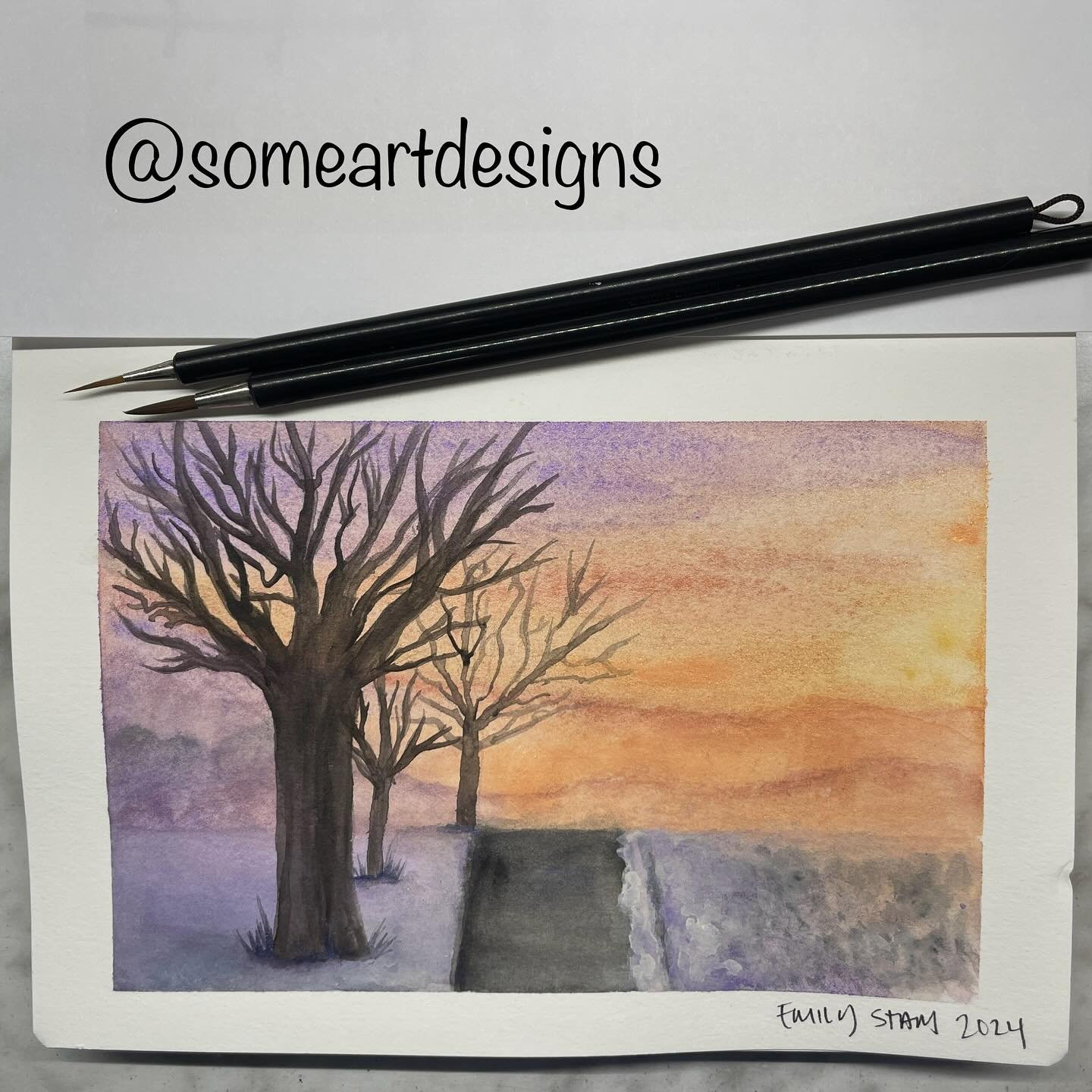 Every month, the watercolor group #amberandfriendspaintalong votes on a picture and we all paint it in our style. 

Here is the painting for the month of November. These artists sure inspire me!! 

@what.melissa.creates
@jcwatercolorhappens
@onawhima