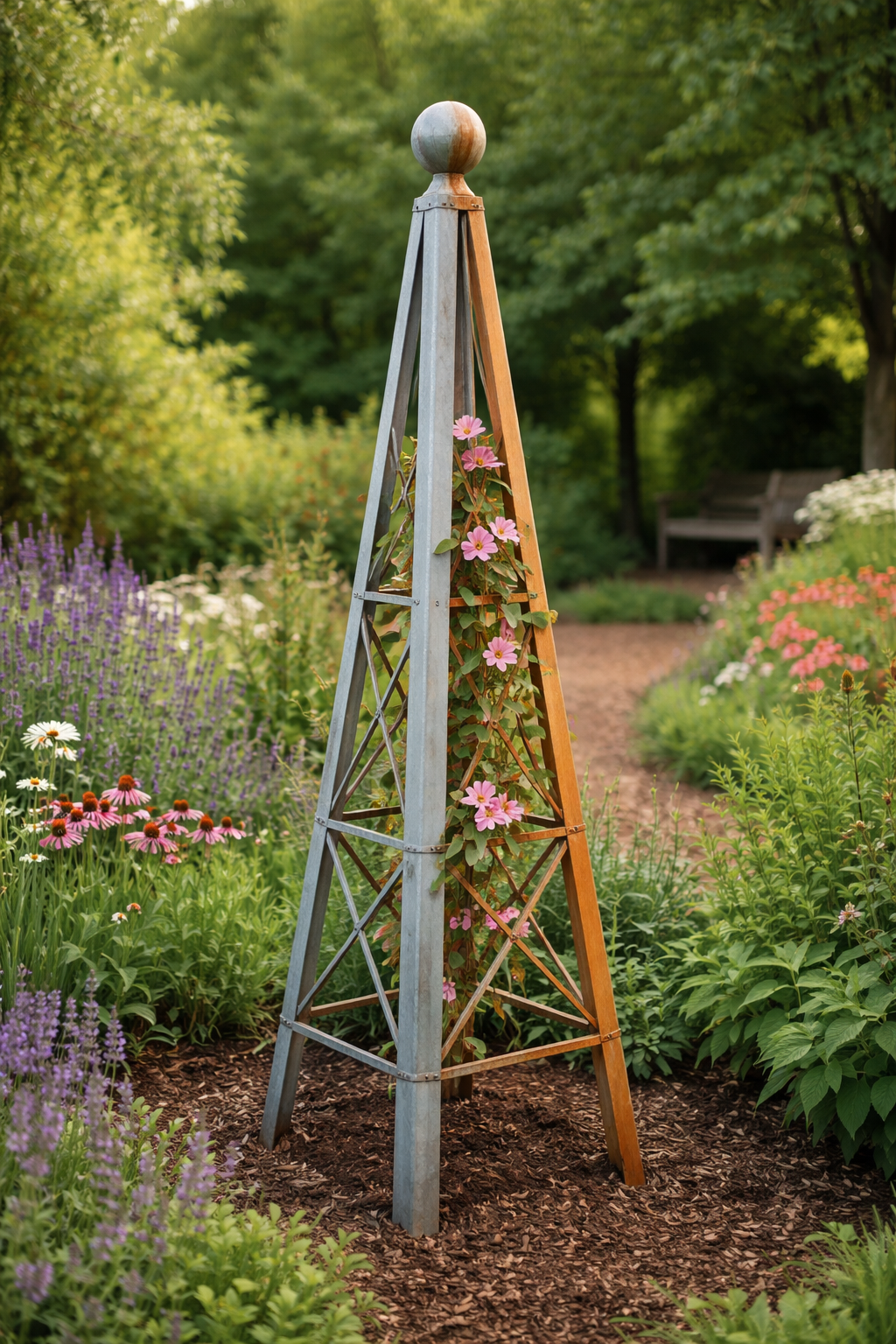 The Complete Guide to Garden Plant Supports: Steel vs. Wood for Herbaceous and Climbing Plants