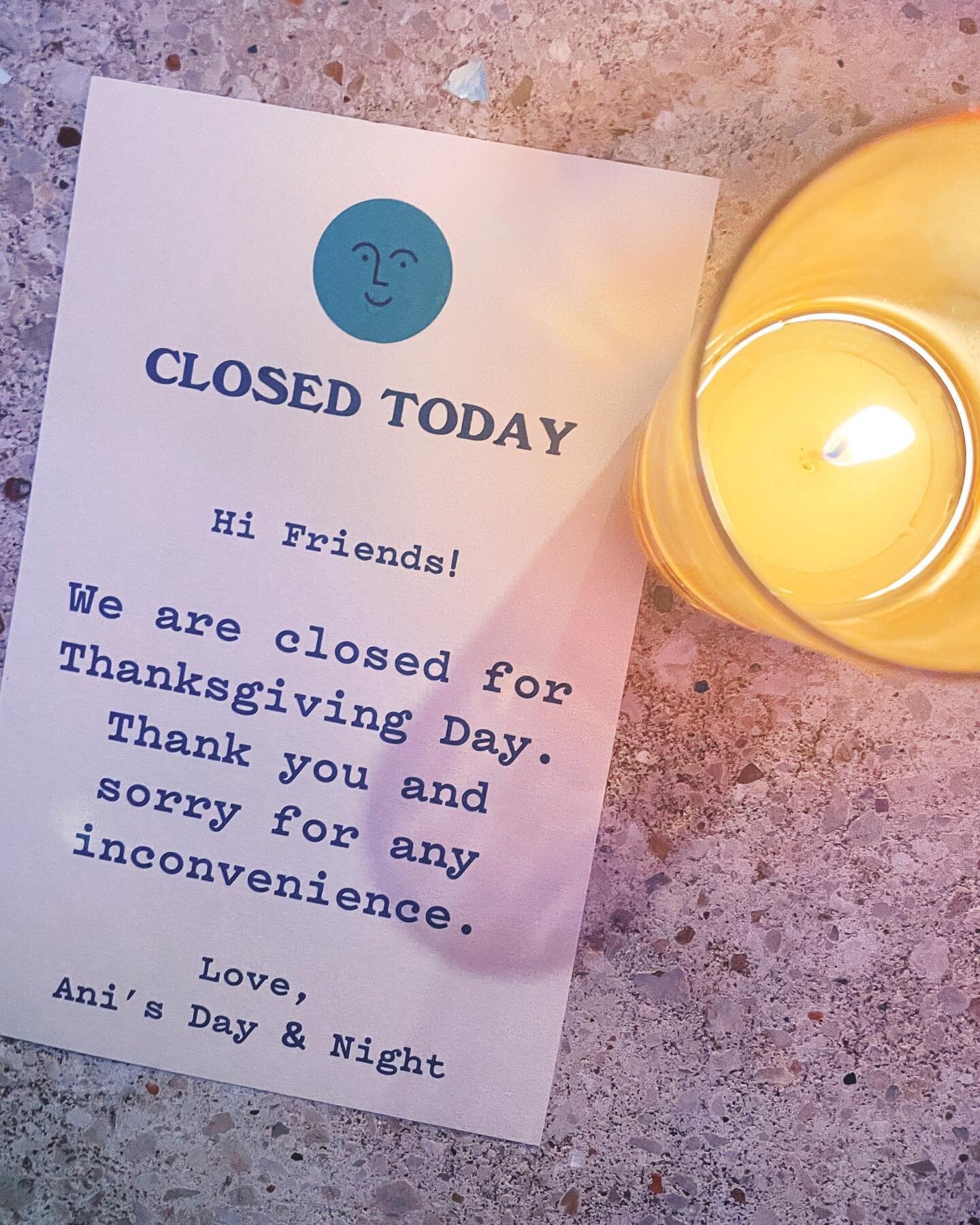 🦃 closed for thanksgiving day but see you Friday when we will be back for normal hours 7am-11pm and for weekend three of @thefront.market on Saturday and Sunday! 💚🍁🍷🧁☕️