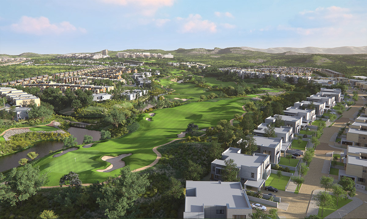 Aerial View of Eighteen - A life of Luxury