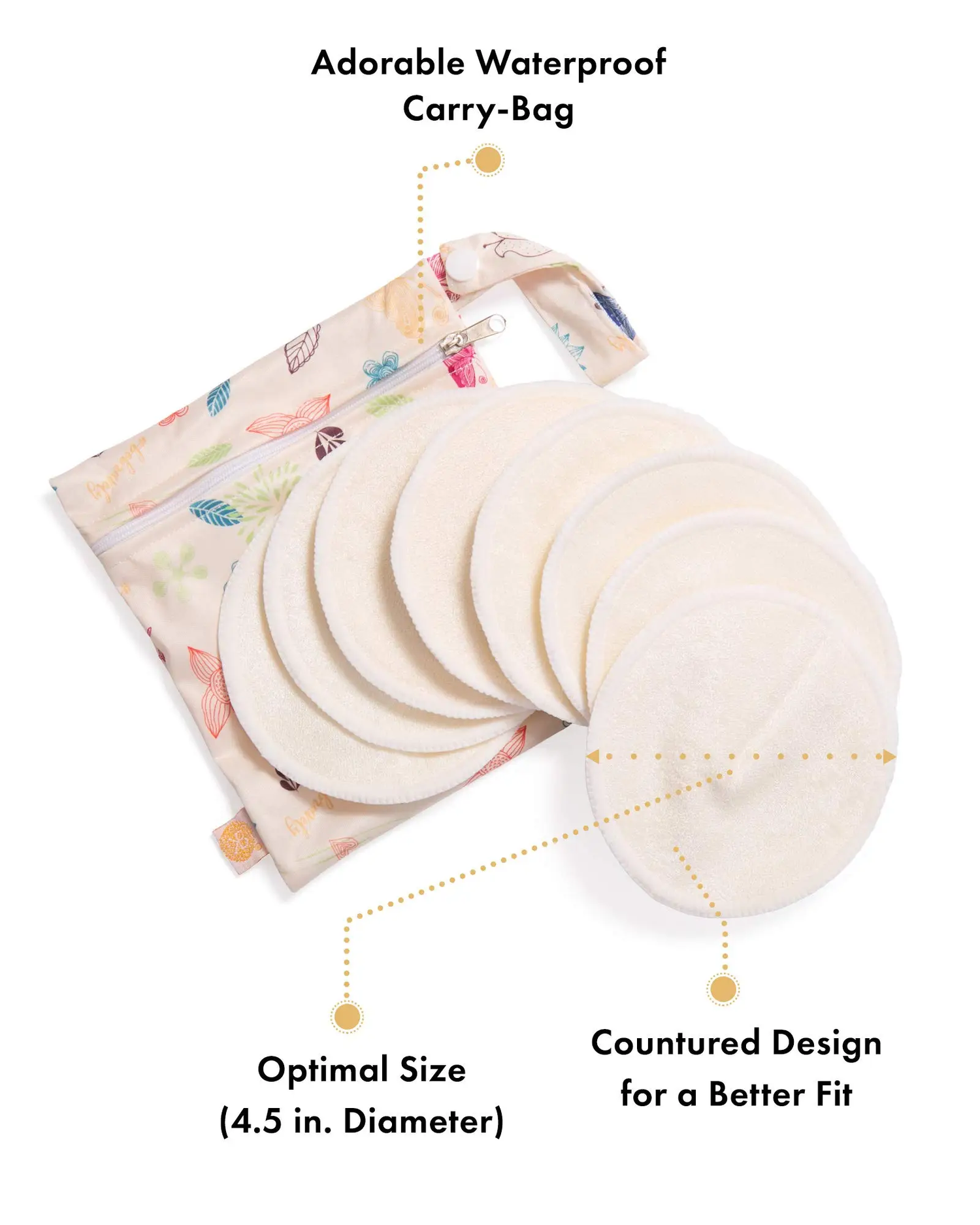 Kindred Bravely Washable organic Bamboo Nursing Pads — Latched