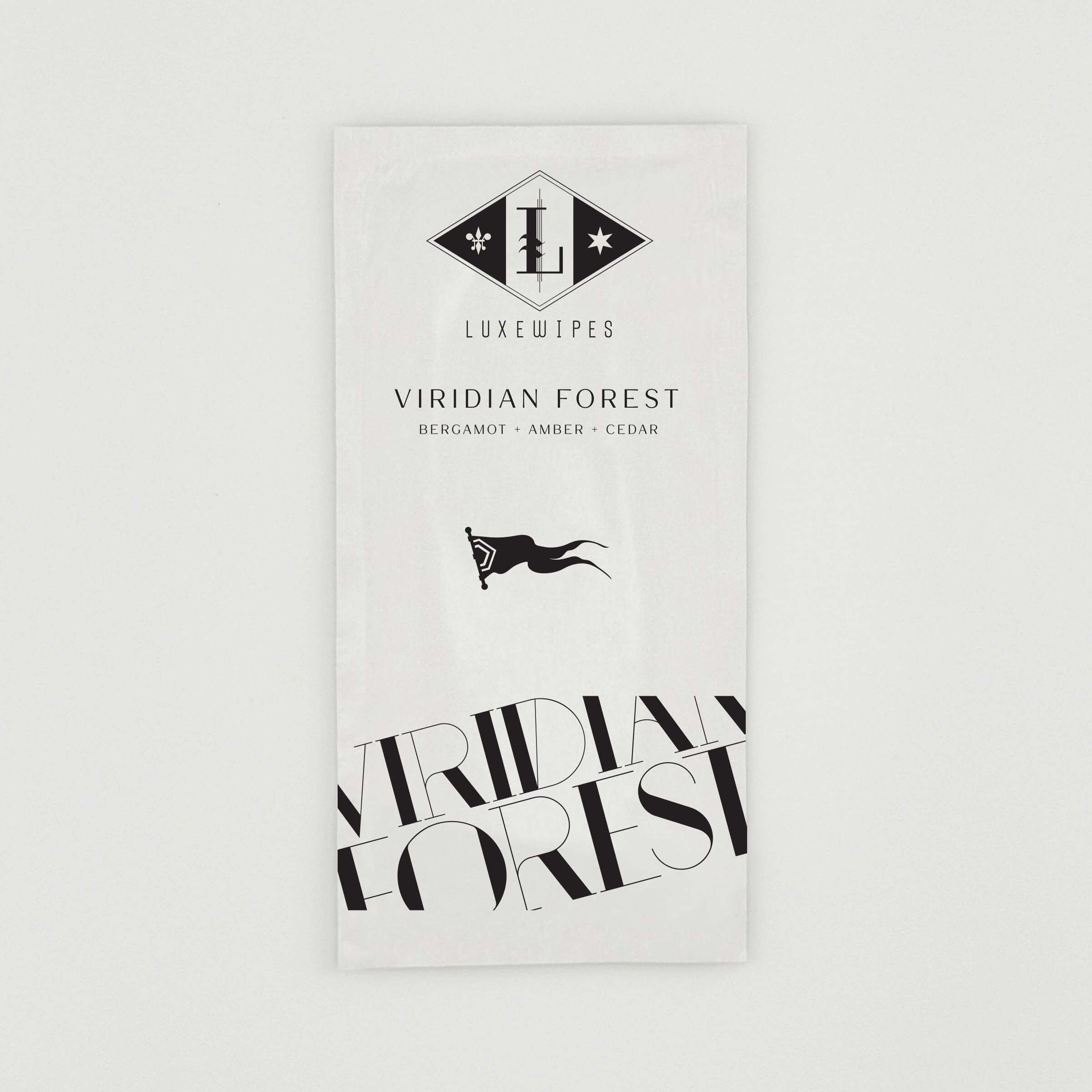 Viridian Forest, Bergamot, Amber and Cedar, Luxewipes, Luxe Wipes, Luxury Towelettes, Luxury Wipes, Beautiful Gift, Hostess Gift, Host Gift, Perfect Gift, Cotton, Biodegradable, Individually wrapped