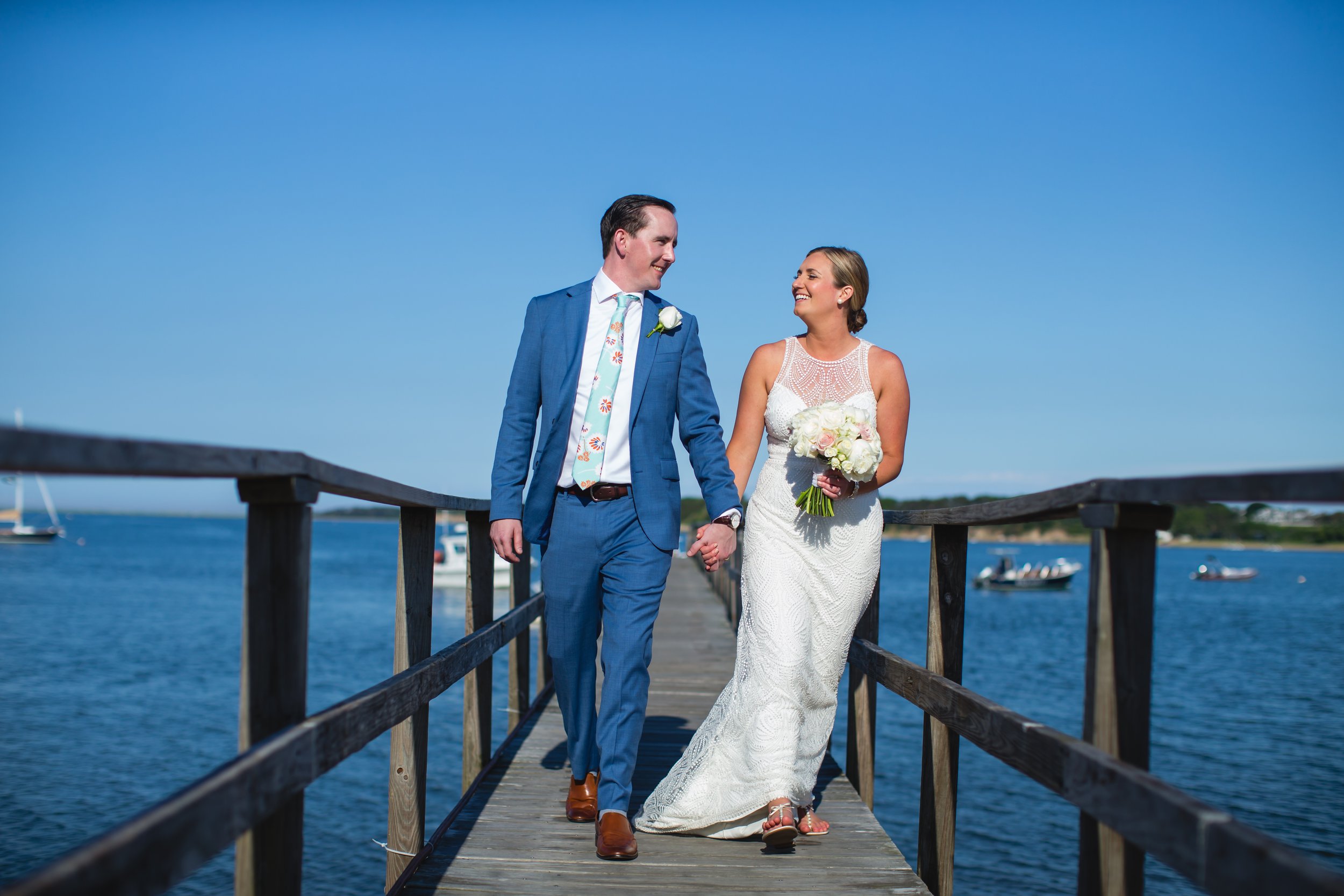Cape Cod Wedding happy couple Marina