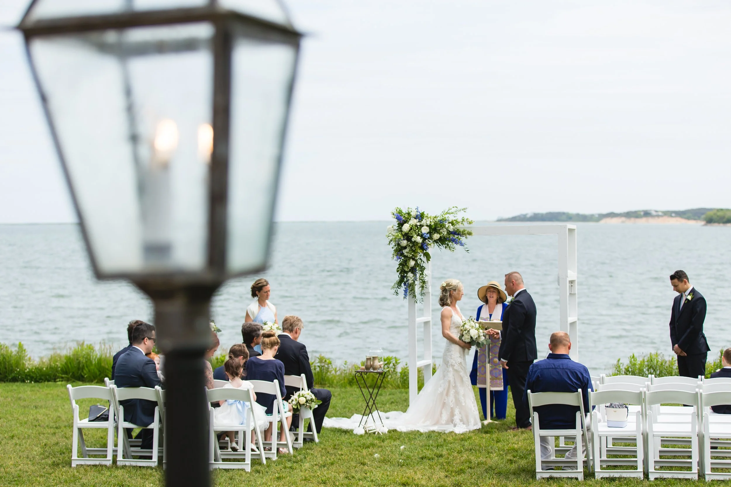 Waterfront Cape Cod Wedding ceremony vows 