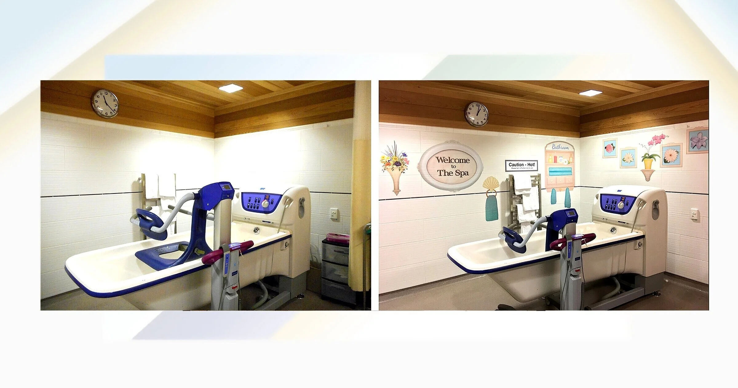 Tub and Shower Room enhancements for Memory Care and nursing home