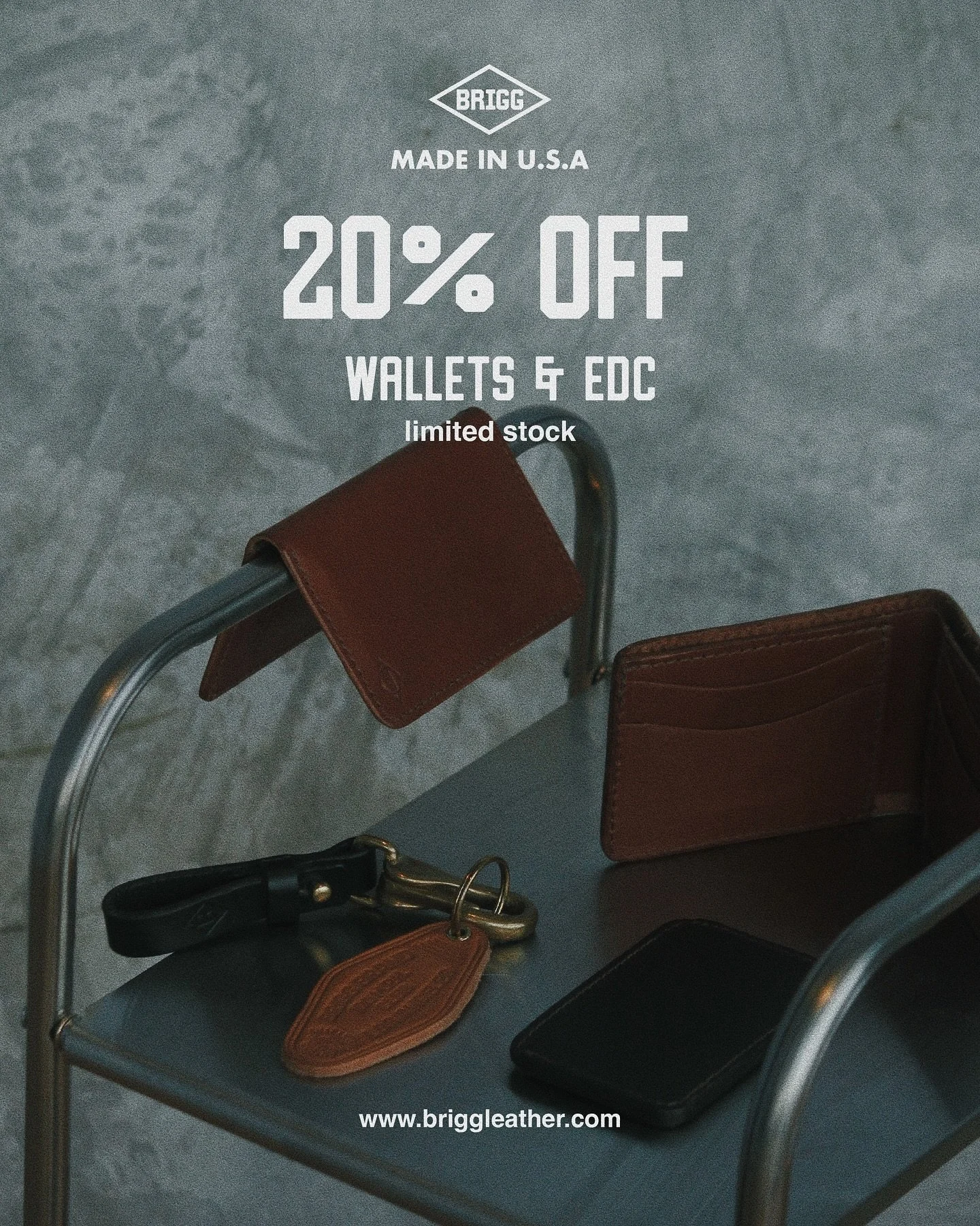 For a limited time: 20% off on wallets and EDC at Brigg. Stock is limited.
Shop until December 17th&mdash; holiday shipping times may take a bit longer.

Online Store www.briggleather.com

#BriggLeather #BuiltForUse #HeritageInEveryStitch #CraftedWit