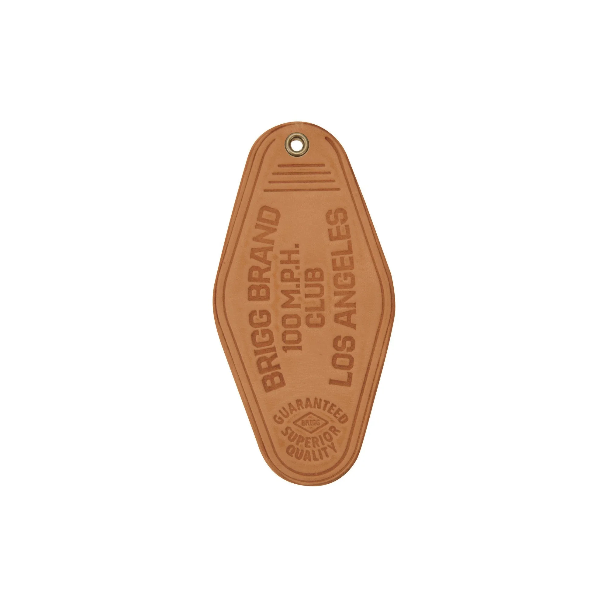 100 MPH Club Key Fob - A8 Tan