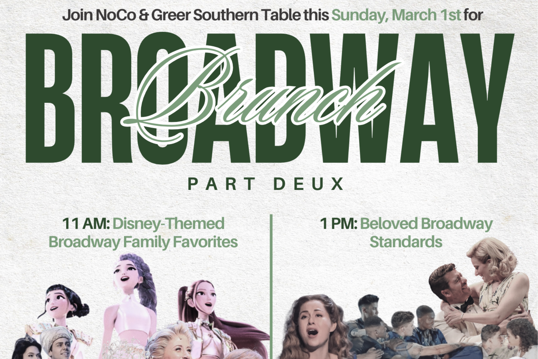 NoCo x Greers Southern Table's Broadway Brunch Part deux