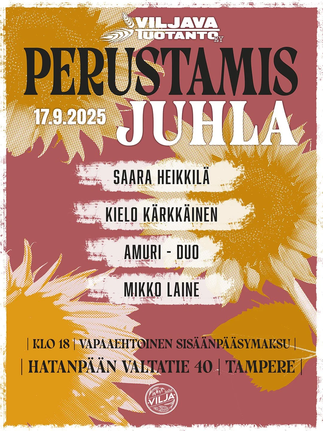 Viljava Tuotanto ry:n perustamisjuhla
