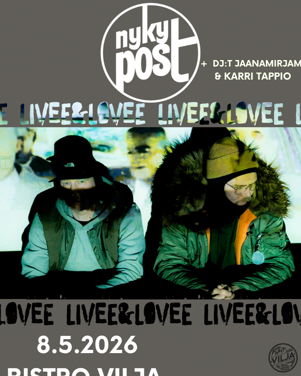 Nykypost + DJ:t Jaanamirjami &amp; Karri Tappio