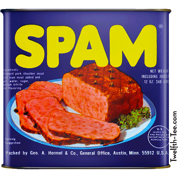 Spam In A Can On A T-Shirt, From Twelfth-Tee. — Twelfth-Tee