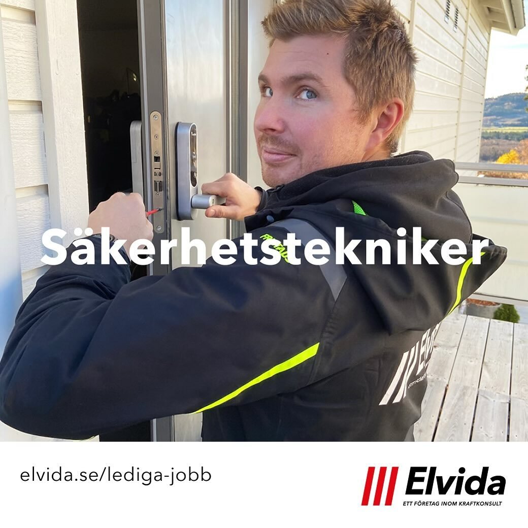 Vi s&ouml;ker S&auml;kerhetstekniker med arbetsomr&aring;det H&auml;lsingland med omnejd.

L&auml;s mer h&auml;r &gt; www.elvida.se/lediga-jobb