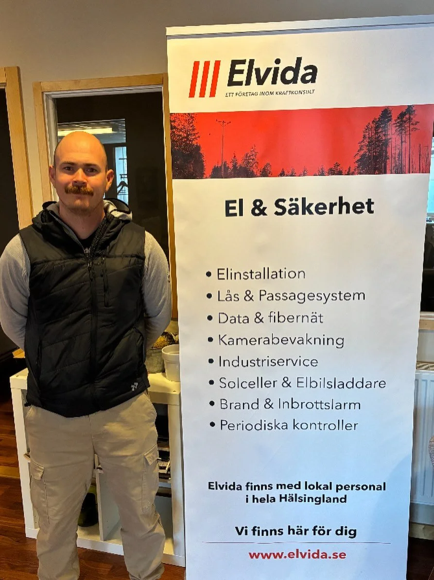 Ny medarbetare p&aring; Elvida👍. Andreas Nordstr&ouml;m b&ouml;rjar i Hudiksvall som servicemont&ouml;r p&aring; m&aring;ndag. V&auml;lkommen till oss😊.