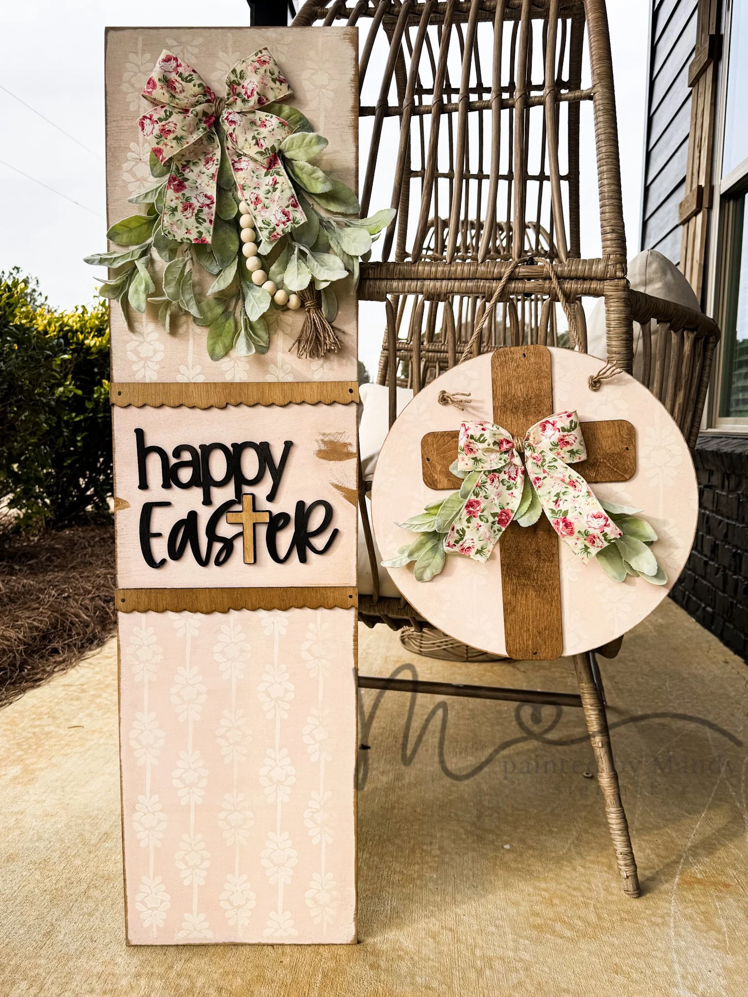 Ready to ship - Easter Cross Set (Light Pink)