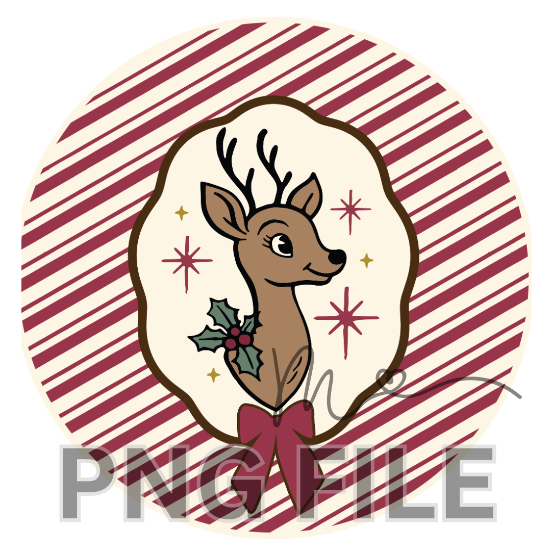 PNG FILE - Vintage Rudolph