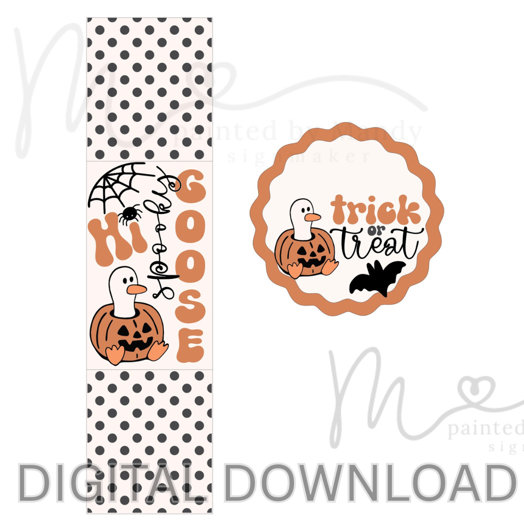 svg file - Spooky Goose